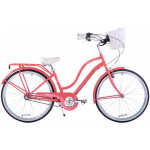 Mestský retro bicykel 26" Hello Bikes Amour 3-prevodový 17" Ružový Mestský retro bicykel 26" Hello Bikes Amour 3-prevodový 17" Ružový
